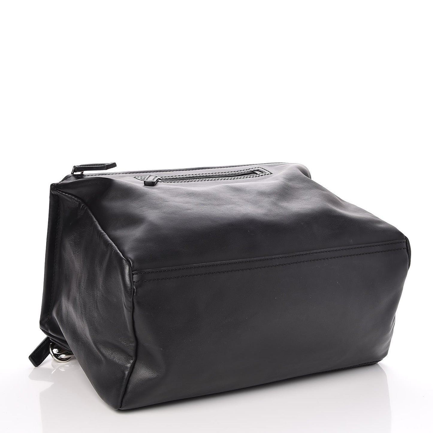 Calfskin Logo Embossed Medium Pandora Black