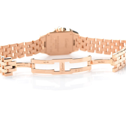 Cartier 18K Pink Gold Diamond Bezel 20mm Santos Demoiselle Quartz Watch 5 of 7