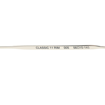 Saint Laurent Metal Aviator Classic 11 Rim Sunglasses Grey 6 of 8