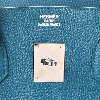 Hermes Togo Birkin 35 Bleu De Galice 22 of 38