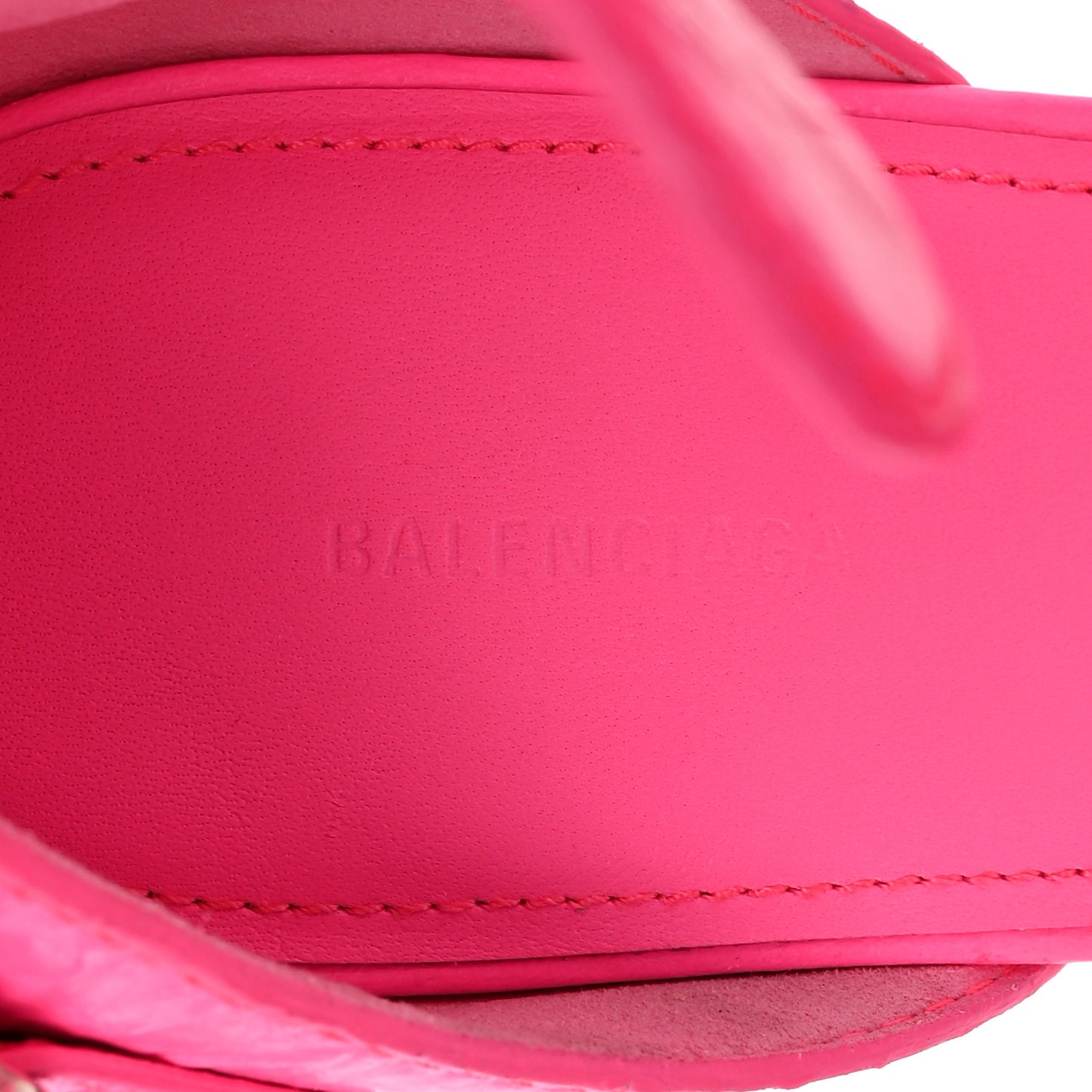 Agneau Arena Cagole 110mm Sandals 40 Fluo Pink