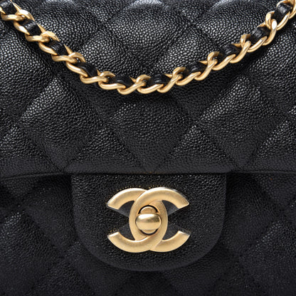 Chanel Caviar Quilted Mini Top Handle Rectangular Flap Black 10 of 11
