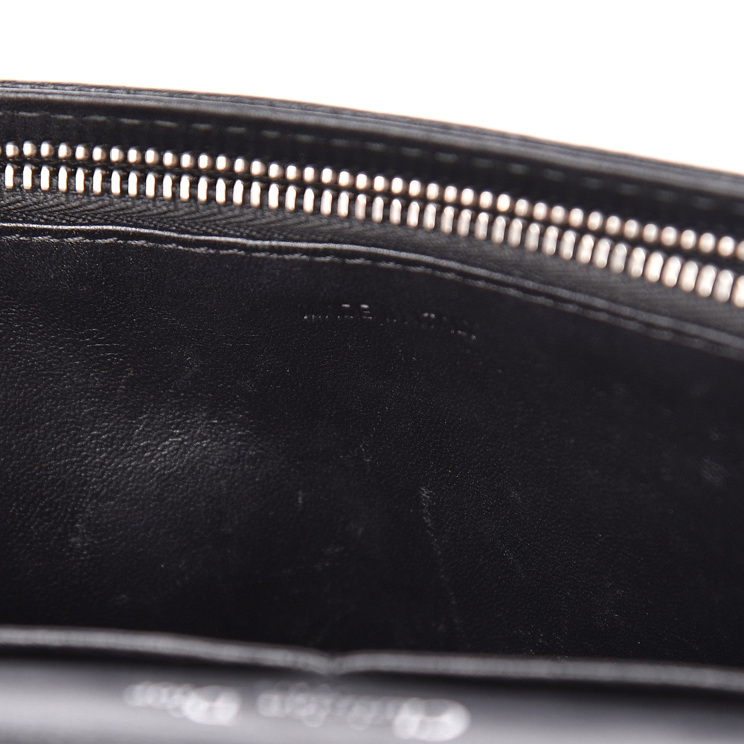Christian Dior Grained Calfskin Diorama Wallet on Chain Pouch Black 12 of 18
