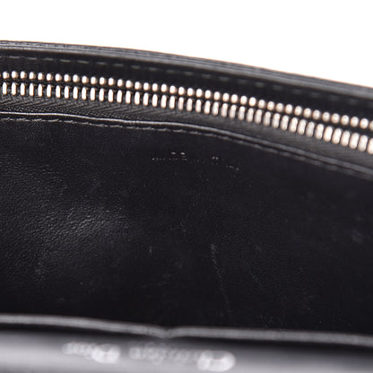 Christian Dior Grained Calfskin Diorama Wallet on Chain Pouch Black 12 of 18