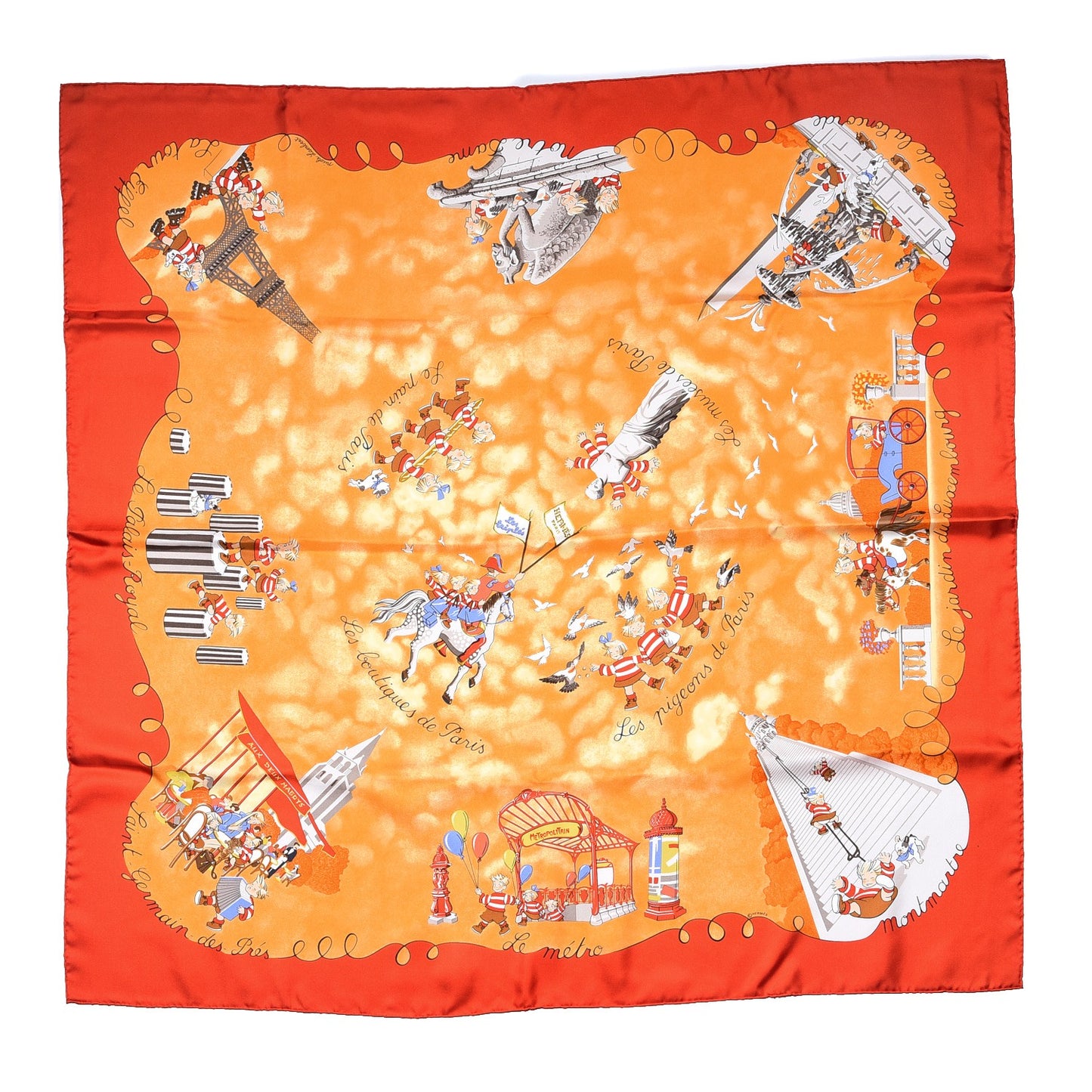 Silk Les Triples Scarf 90
