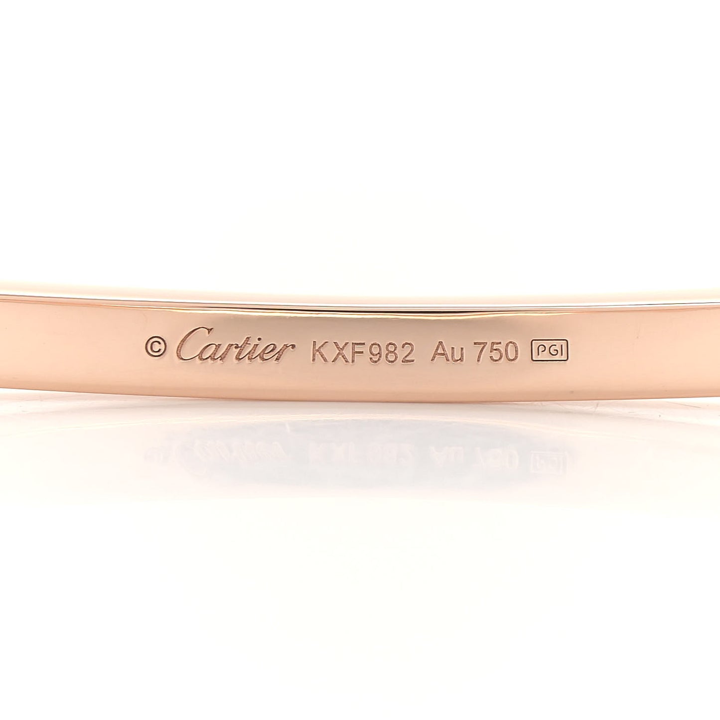 18K Pink Gold LOVE Necklace