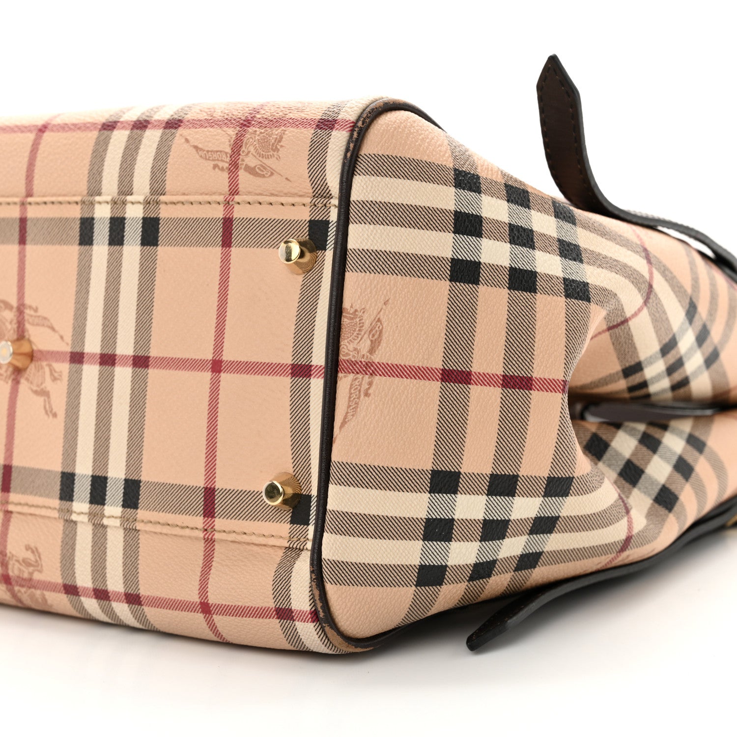 Burberry Haymarket Check Small Canterbury Tote Chocolate 10 of 16