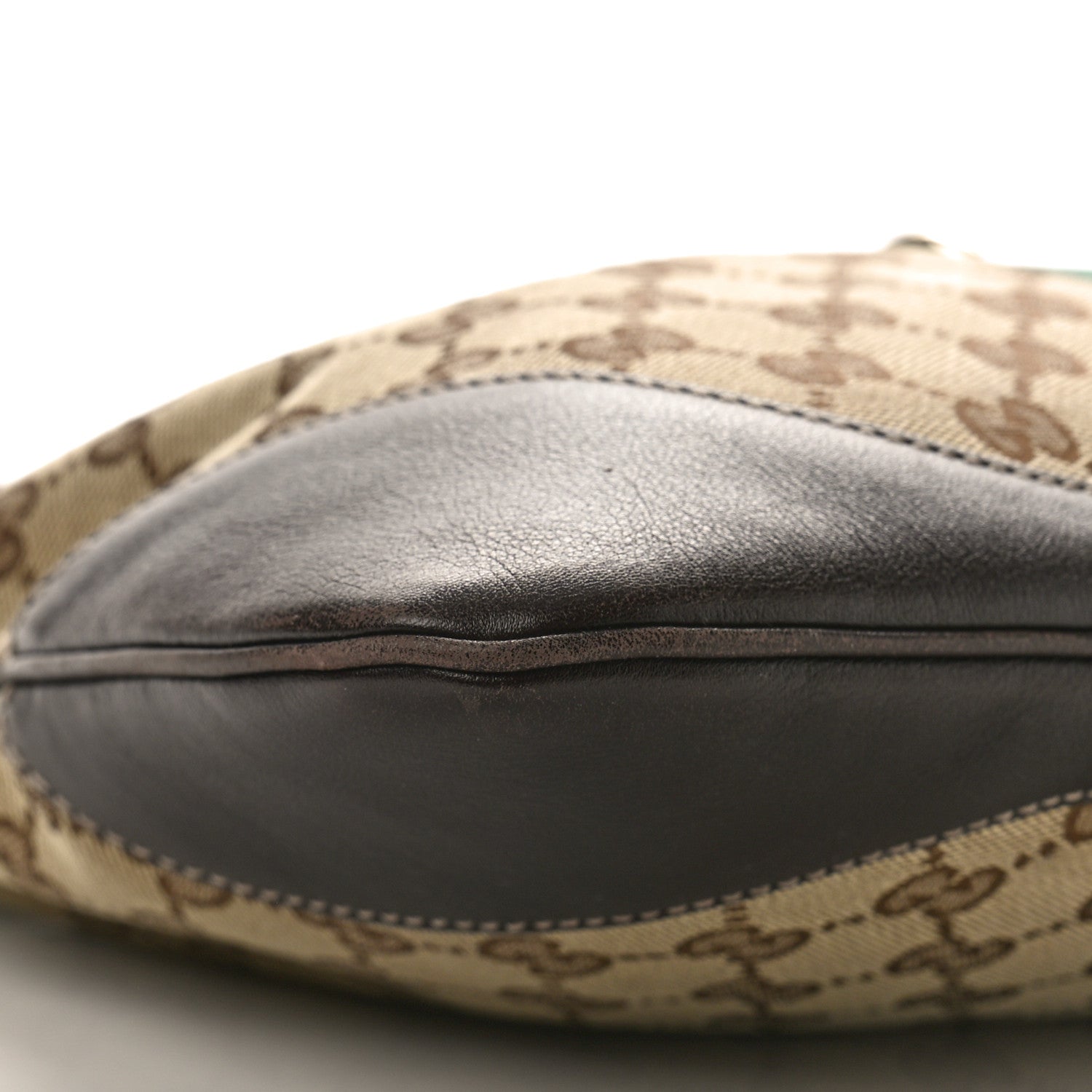 Gucci Monogram Web Jackie O Bouvier Hobo Dark Brown 8 of 10
