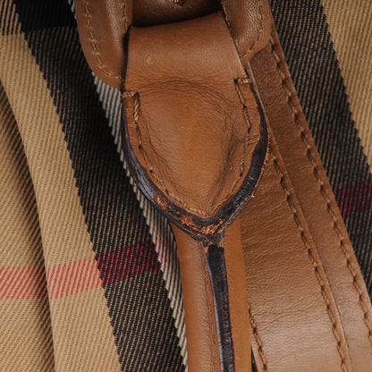 Burberry House Check Knight Satchel Brown 9 of 10