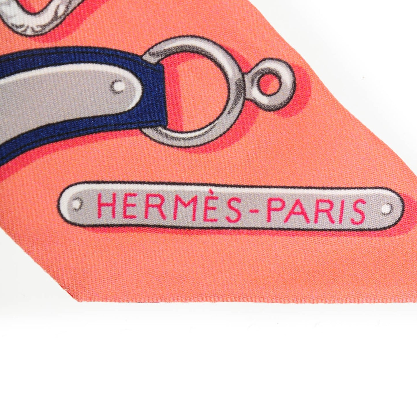 Silk Harnais Des Presidents Twilly Rose Poudre Bleu Vert