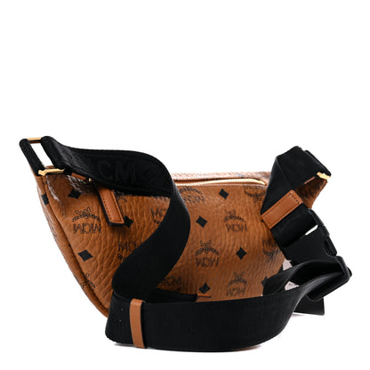 MCM Visetos Medium Fusten Belt Bag Cognac 3 of 9
