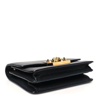 Alexander McQueen Calfskin Skull Mini Clutch Black 7 of 18