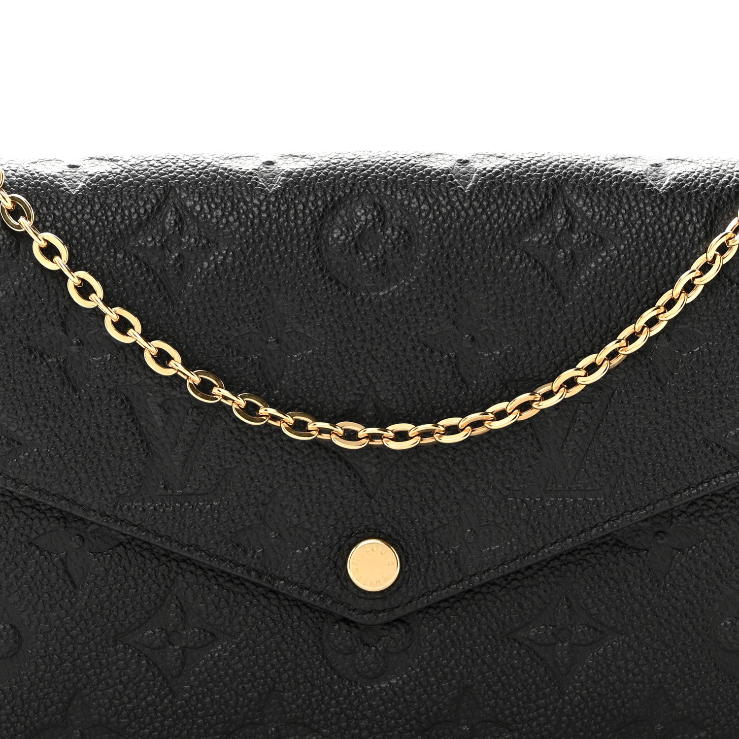 Louis Vuitton Empreinte Pochette Felicie Chain Wallet Black 8 of 10
