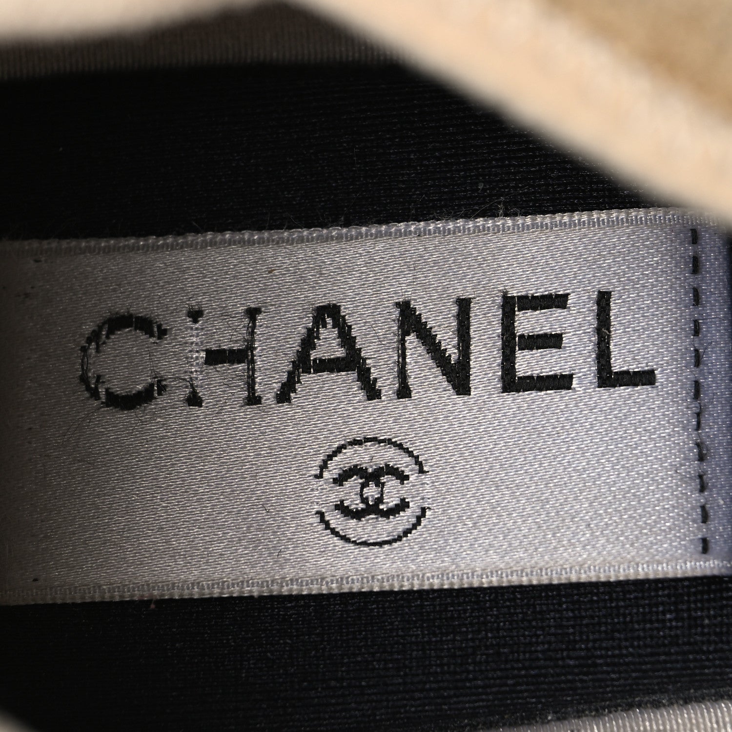 Chanel Velvet Calfskin Mixed Fibers CC Sneakers 37 Beige 9 of 10