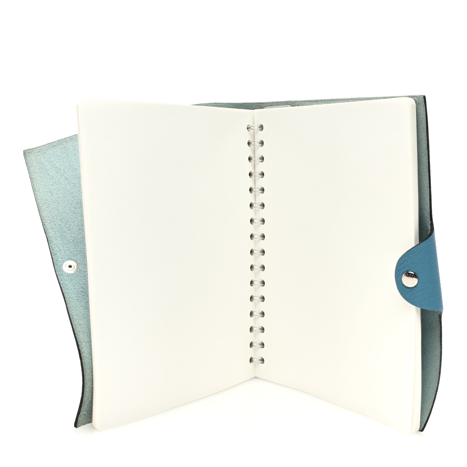 Hermes Togo Ulysse MM Notebook Cover Blue Jean 5 of 7