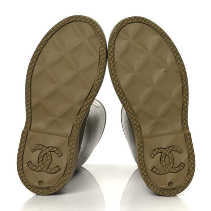 Chanel Caoutchouk CC High Boots 37 Dark Beige 6 of 10