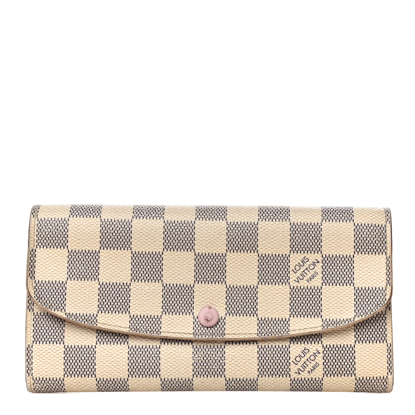 Damier Azur Emilie Wallet Rose Ballerine