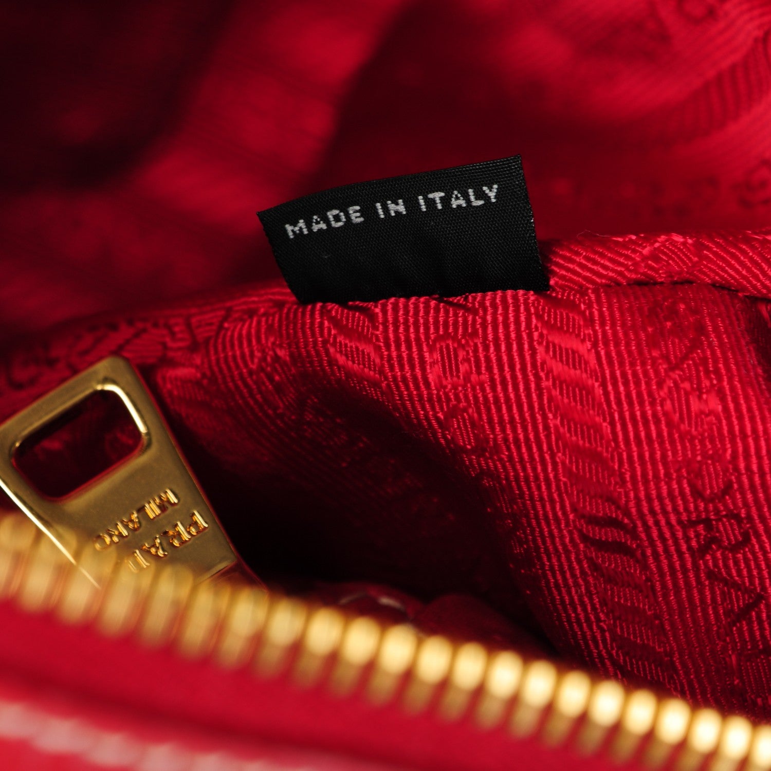 Prada Vitello Daino Top Handle Shoulder Bag Rosso 6 of 7
