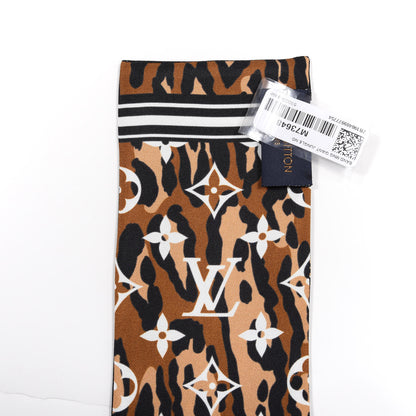 Louis Vuitton Silk Monogram Giant Jungle Bandeau Black 4 of 4
