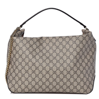 Gucci GG Supreme Monogram Large Linea A Hobo Light Brown 1 of 7