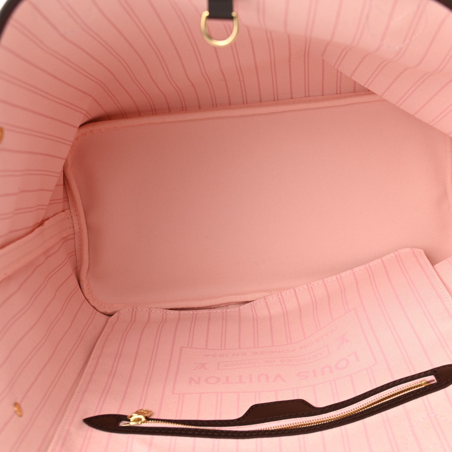 Louis Vuitton Damier Ebene Neo Neverfull MM Rose Ballerine 5 of 9
