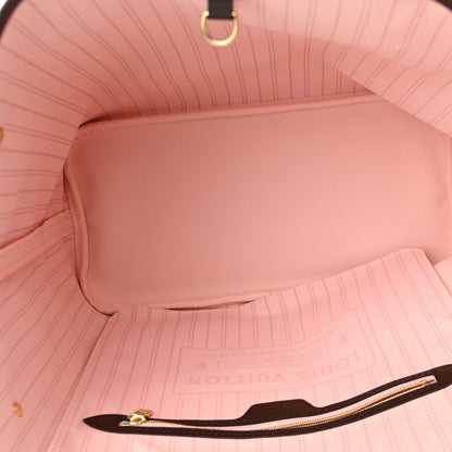 Louis Vuitton Damier Ebene Neo Neverfull MM Rose Ballerine 5 of 9