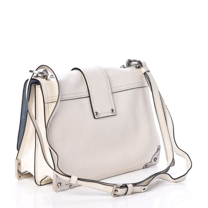 Prada Glace Calfskin Large Soft Cahier Bag White 3 of 8