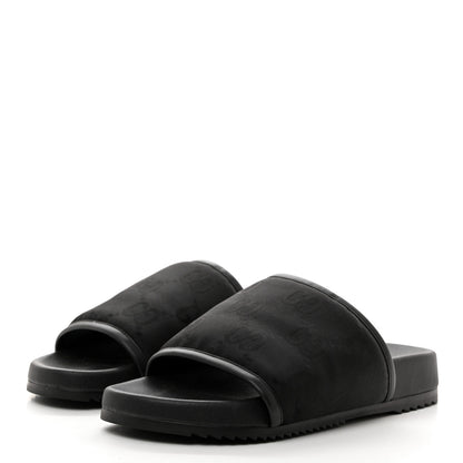 Gucci Econyl Nylon Demetra GG Monogram Mens Off the Grid Slide Sandals 8 Black 3 of 8