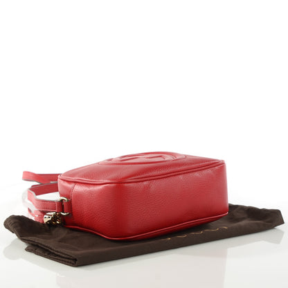 Gucci Pebbled Calfskin Small Soho Disco Bag Tabasco Red 4 of 7