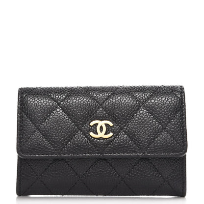 Chanel Caviar Quilted Flap Card Holder Black 1 of 9