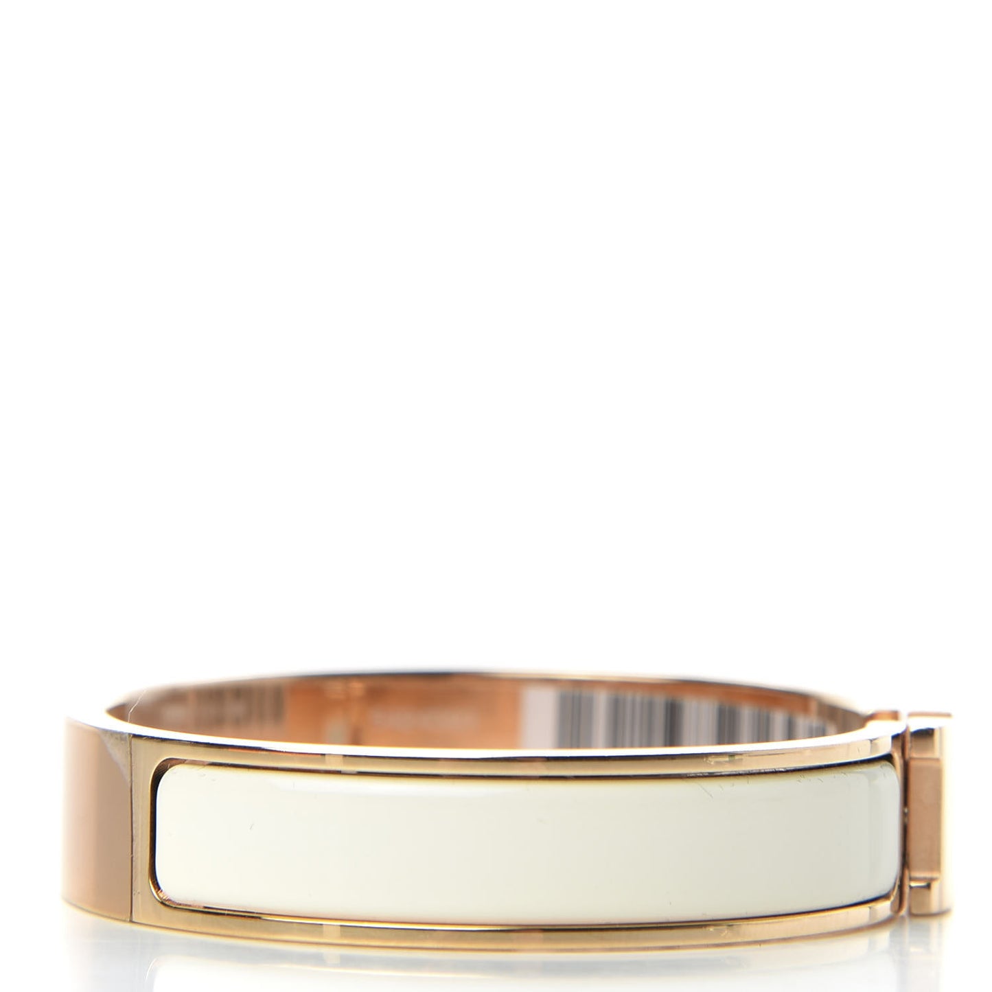 Enamel Narrow Clic Clac H Bracelet GM Craie