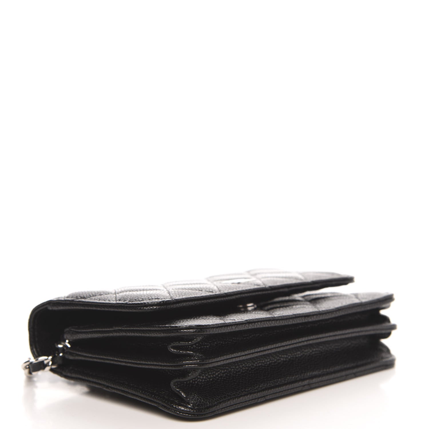 Chanel Caviar Quilted Mini Wallet On Chain WOC Black 4 of 11