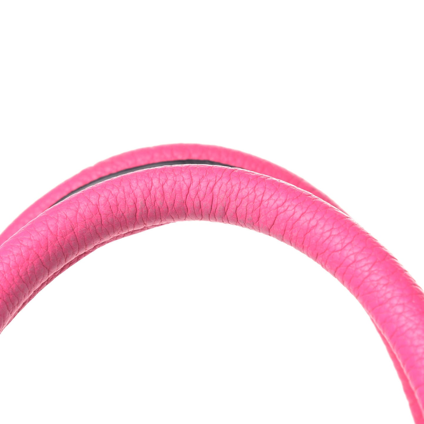 Drummed Calfskin Mini Luggage Fluo Pink