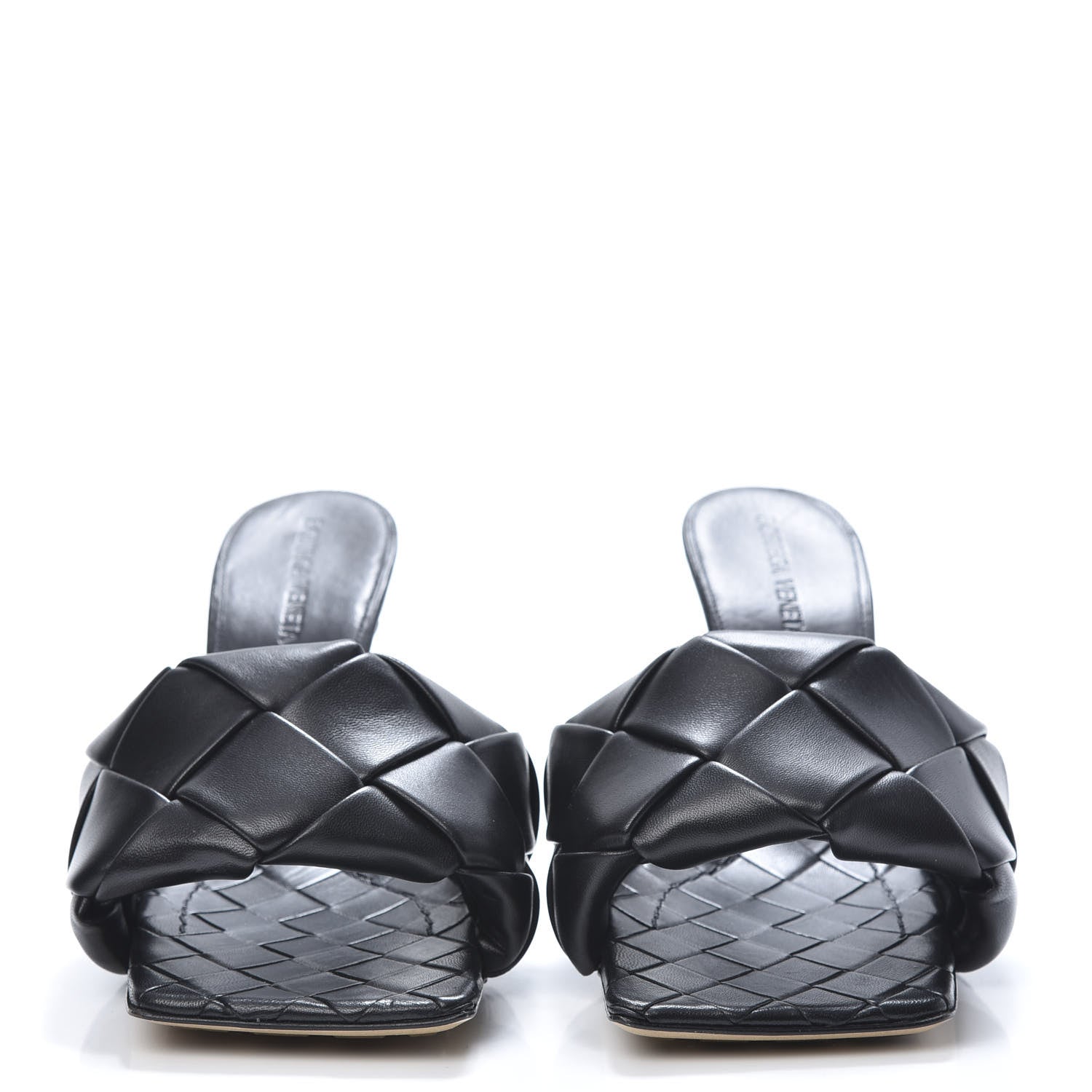 Bottega Veneta Nappa Maxi Intrecciato Lido Mule Sandals 36 Black 2 of 7