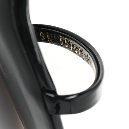 Saint Laurent Patent Calfskin Opyum 85 Sandals 39 Black Gold 10 of 11