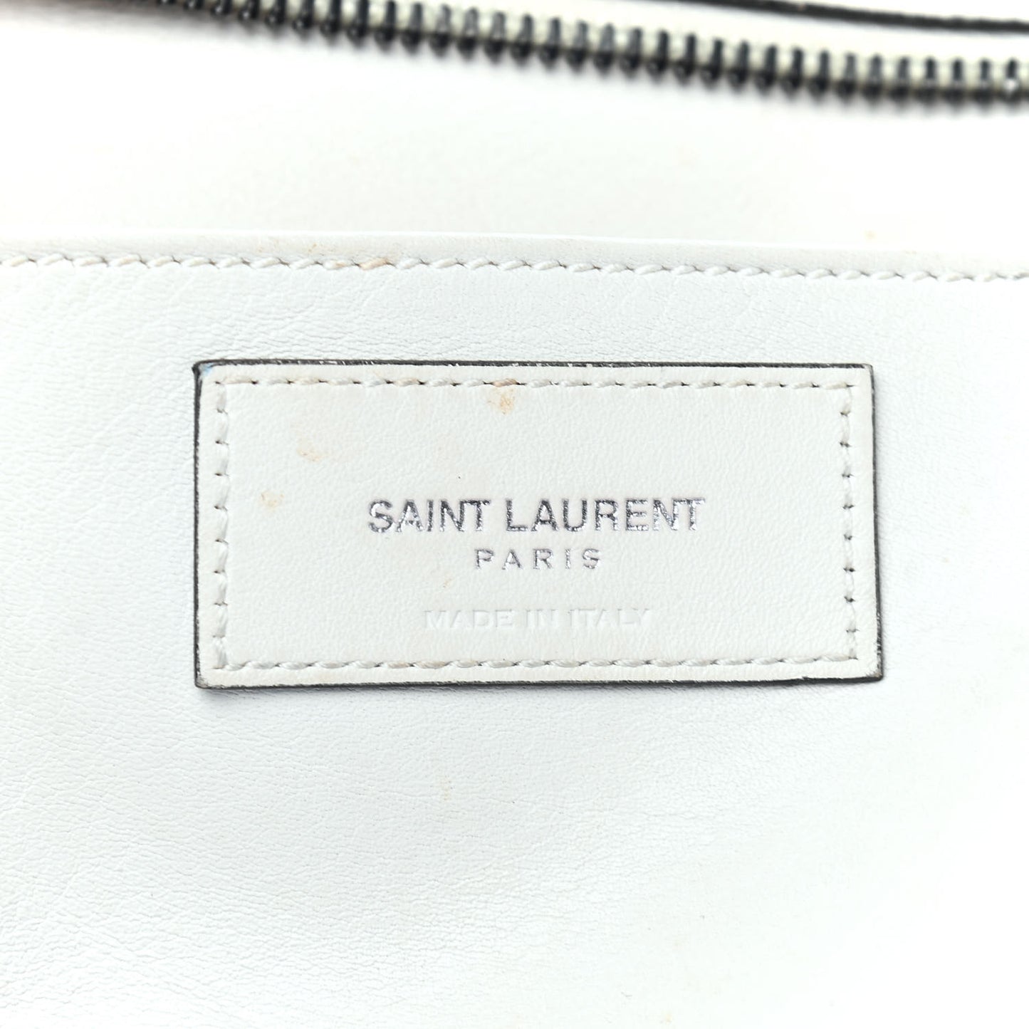 Smooth Calfskin Small Cabas Monogram White