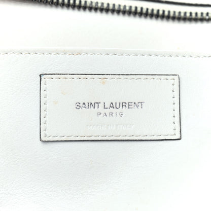 Saint Laurent Smooth Calfskin Small Cabas Monogram White 6 of 15