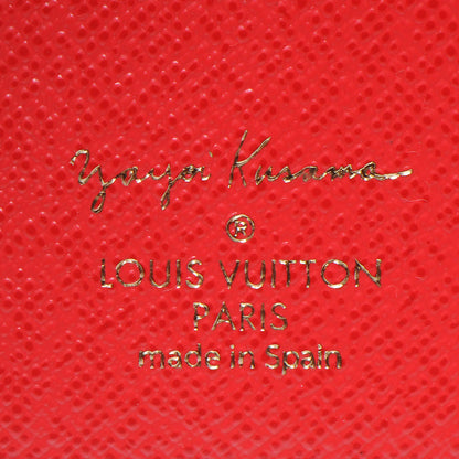 Louis Vuitton Monogram Kusama Town Small Ring Agenda Cover Red 7 of 8