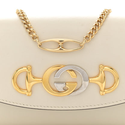Gucci Shibuya Calfskin Small Zumi Top Handle Shoulder Bag Mystic White 8 of 12