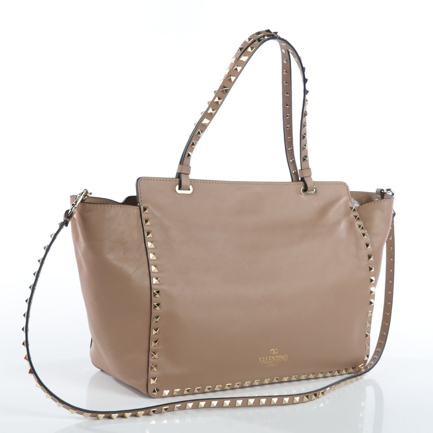 Vitello Medium Rockstud Tote Alpaca
