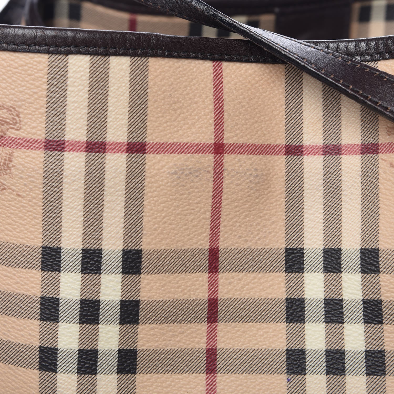 Burberry Haymarket Check Small Canterbury Tote Black 9 of 19