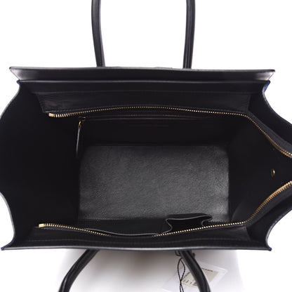 Celine Elephant Calfskin Suede Mini Tri-Color Luggage Sand 5 of 13