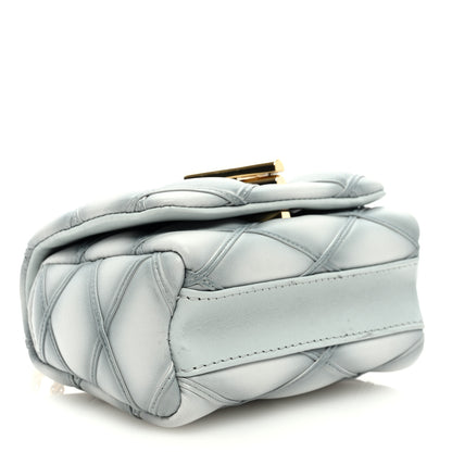 Louis Vuitton Lambskin Malletage Pico GO-14 Ecume Gray 4 of 8