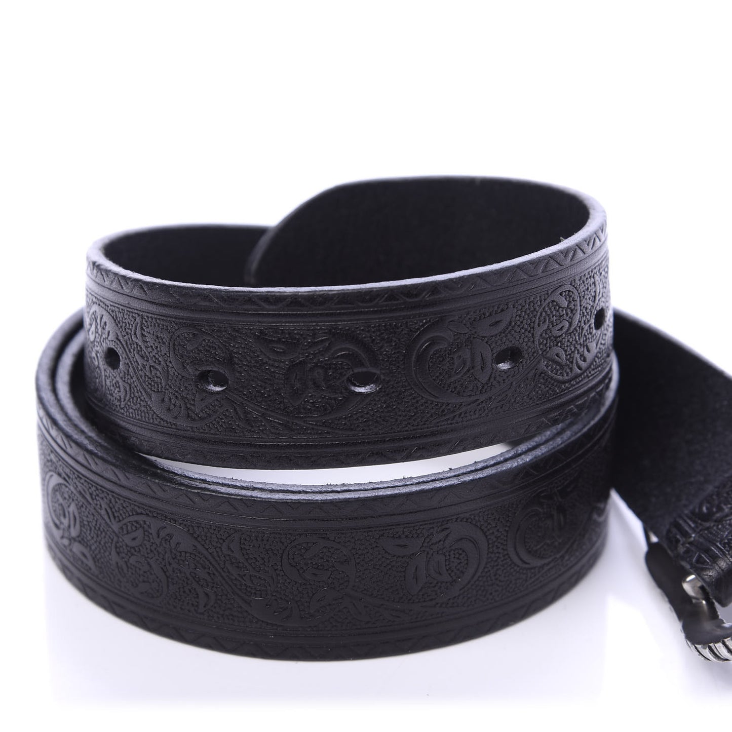 Calfskin Embossed Monogram Celtique Belt 90 36 Black
