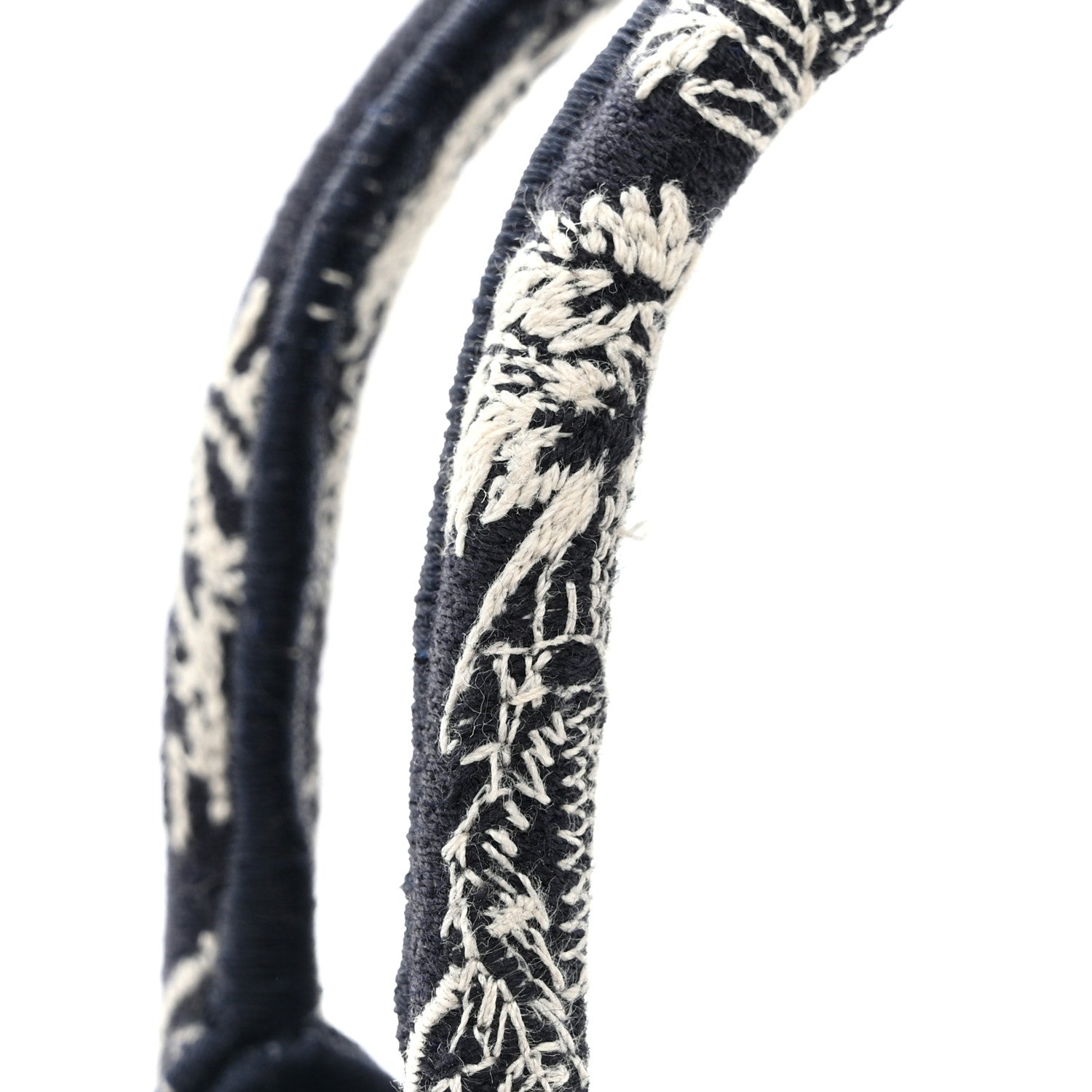 Christian Dior Canvas Embroidered Toile De Jouy Reverse Mini Book Tote With Strap Blue Multicolor 11 of 12