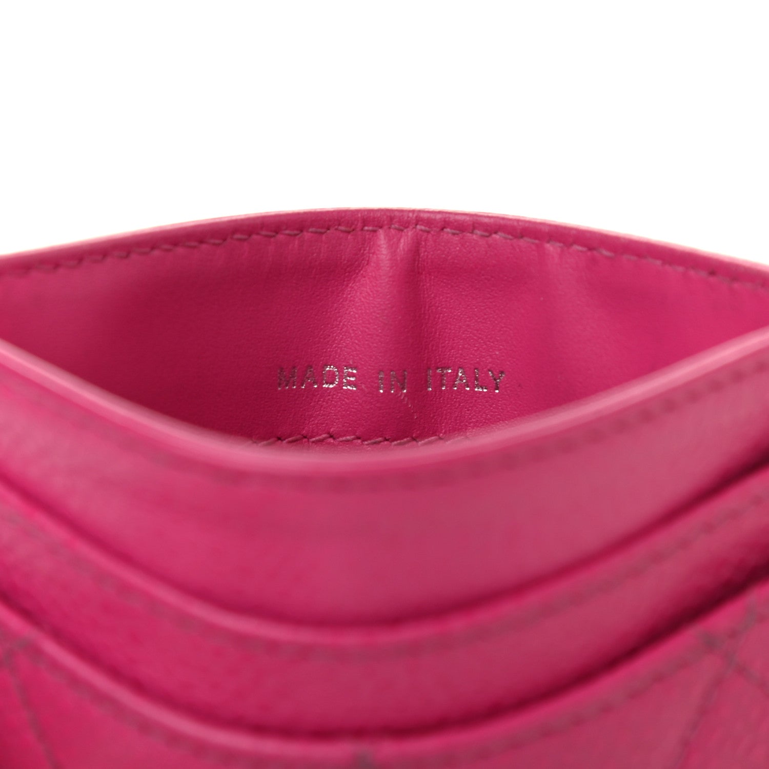 Chanel Caviar Quilted Card Holder Pink 7 of 10