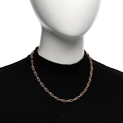 Tiffany 18K Rose Gold Small HardWear Link Necklace 2 of 4