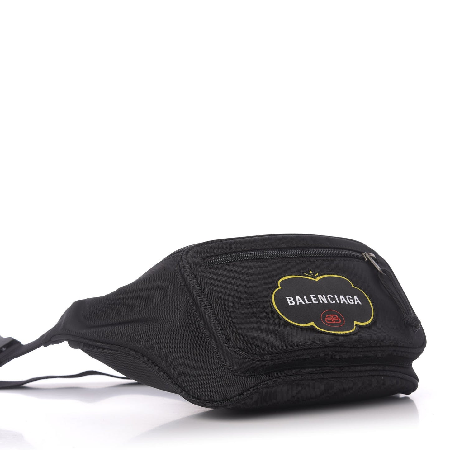 Nylon Logo Embroidered Explorer Beltpack Black