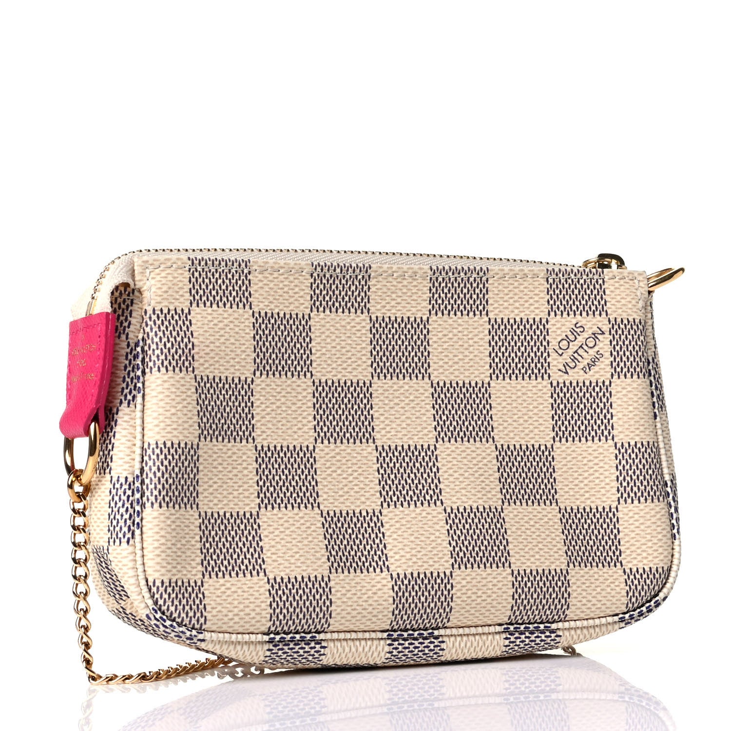 Louis Vuitton Damier Azur 2015 Christmas Animation Mini Pochette Accessories 2 of 5