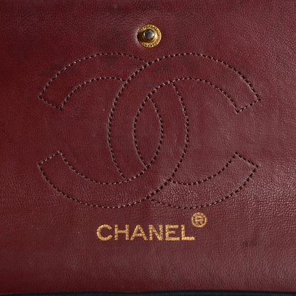 Chanel Lambskin Quilted Medium Double Flap Black 7 of 10